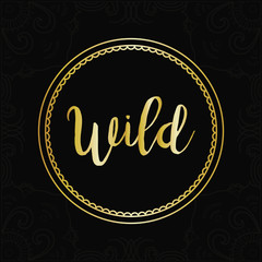 Boho design in color background