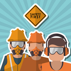 Safety icon design, vector illustration