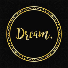 Boho design in color background