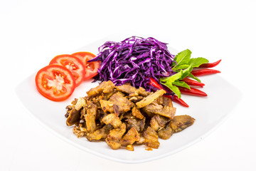 Pork meat with vegetable