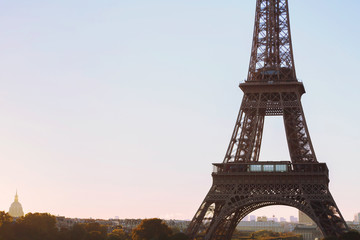 Eiffel Tower background with place for text, Paris