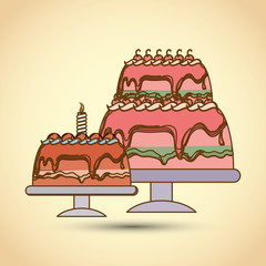 Cake icon design