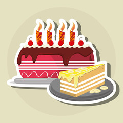 Cake icon design