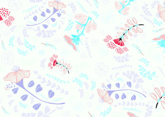 Obraz premium Evolvulus glomeratus,blue daze, evolvulus sureface pattern design for summer season