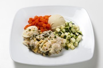 Egg and asparagus bake with vegetables