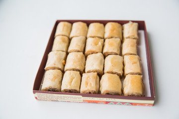 Oriental sweets with honey and nuts