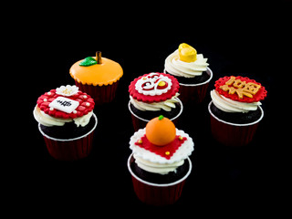 cupcake in chinese theme