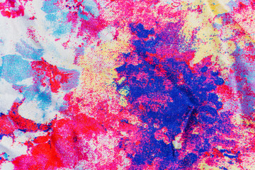mottled red, blue, white satin fabric for the background