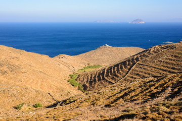 Kythnos Terraced hills