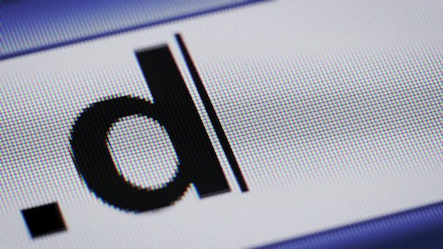 Domain of Germany on a screen
