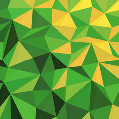 Triangular Low Poly Green Pattern