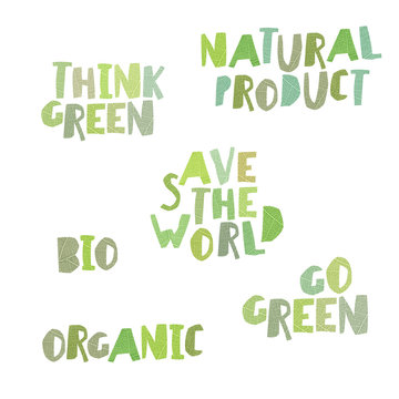 Think green, Natural product, save the world, bio, organic, go g