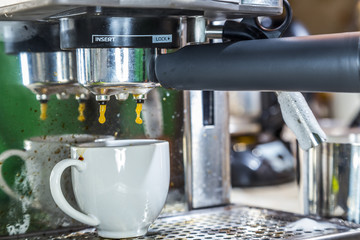 Making an espresso