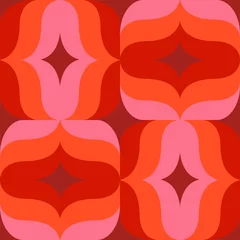 Muster Ornament endlos Retro 70er 70s Design Kachel Wand Tapete Papier Stoff Druck © Jyll