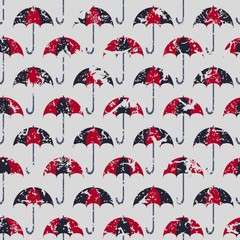 Open umbrellas for your design, seamless pattern