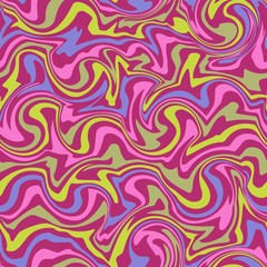 Vector seamless pattern, optical illusion geometric background.