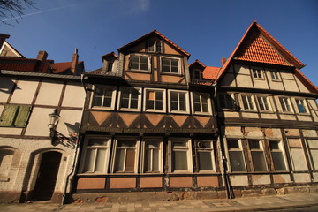 Warten auf Sanierung: Fachwerkhäuser im Braunschweiger Magniviertel (Ölschlägern)