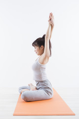 Fototapeta premium ヨガをする女性