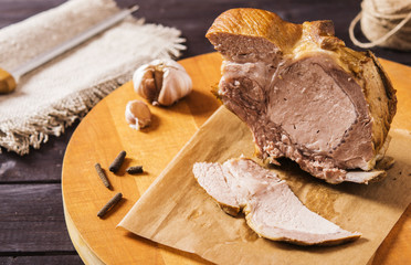 Boiled-smoked pork loin 