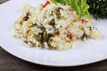 Rice with vegetables