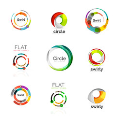 Set of various circle logos