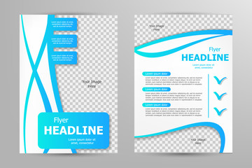 Vector flyer template design