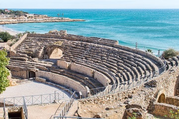Tarraco amphitheatre in Tarragona - obrazy, fototapety, plakaty