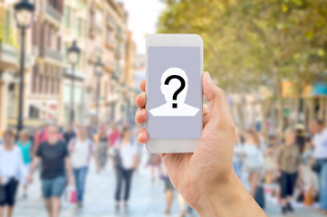 question man in city