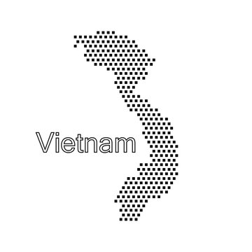 map of Vietnam,dot