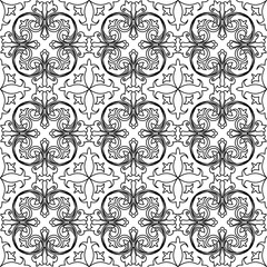 Vector seamless pattern background in black and white.