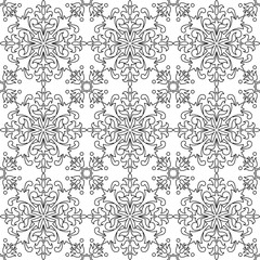 Vector seamless pattern background in black and white.