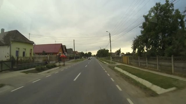 Time-Lapse Of A Drivers Pov On The E671 Road In Romania
