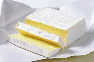 Fotobehang Zuivelproducten French cheese Carré de l'Est