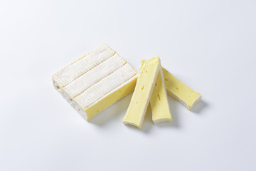Soft cheese with thin white rind