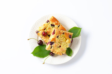 Cherry Crumbcake Squares