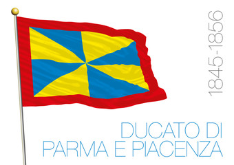 duchy of parma historical flag, italy