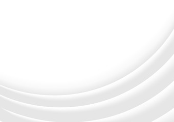 White 3D Contour Lines - Abstract Background Illustration, Vector