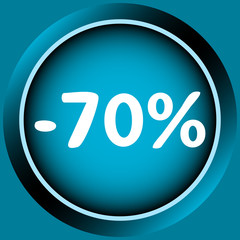 Icon of 70 percent