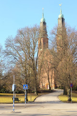 Naklejka premium Stockholm, Sweden - March, 16, 2016: Catholic temple in Stockholm, Sweden