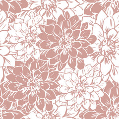 Hand draw seamless floral pattern. 