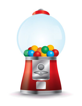 Bubble Gum Machine Illustration