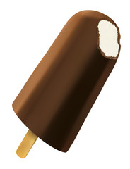 Stecco gelato tridimensionale realistico
