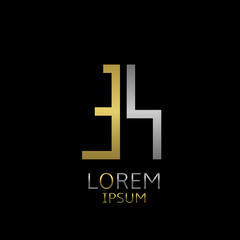 Obraz premium ES letters logo