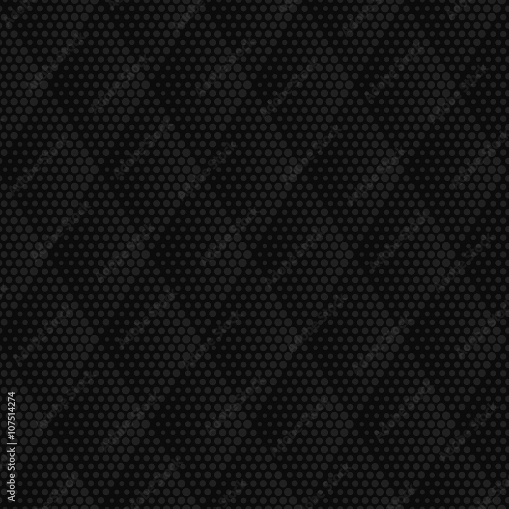 Poster vector dark gray geometric halftone seamless pattern. retro pointillism vector seamless background. 