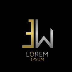 EW letters logo