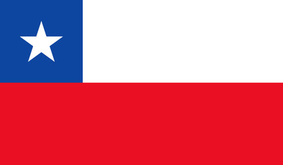 Naklejka premium Chile flag