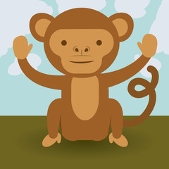 cute monkey  design