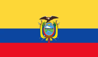 Foto op Canvas Ecuador Flag © G7 Stock