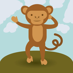 cute monkey  design