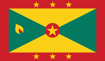 Grenada Flag - obrazy, fototapety, plakaty